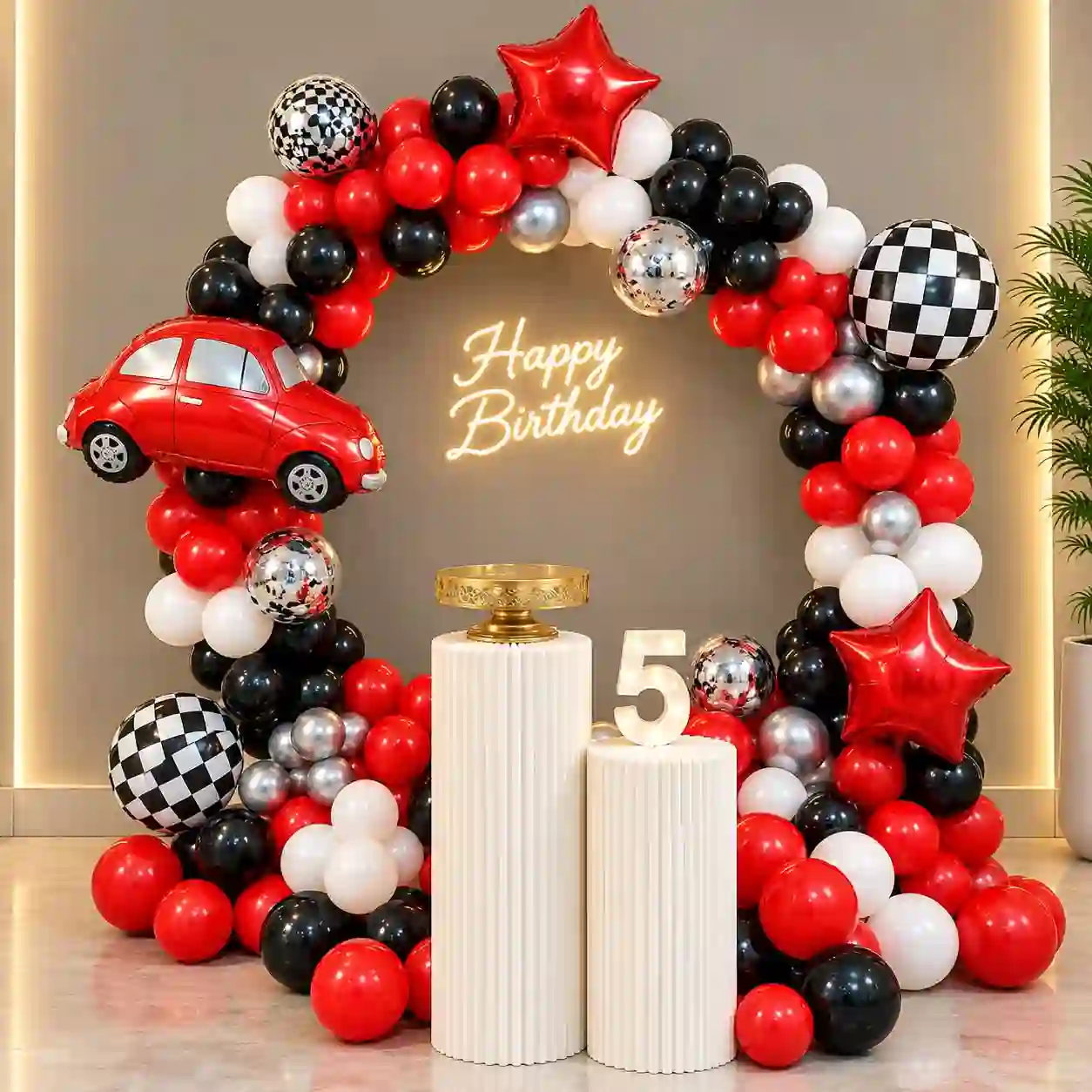 Car Adventure Splendor Ring Birthday Decoration